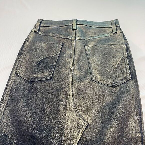 Hudson Jeans Reconstructed Midi Denim Skirt Size 25 New - Picture 11 of 12